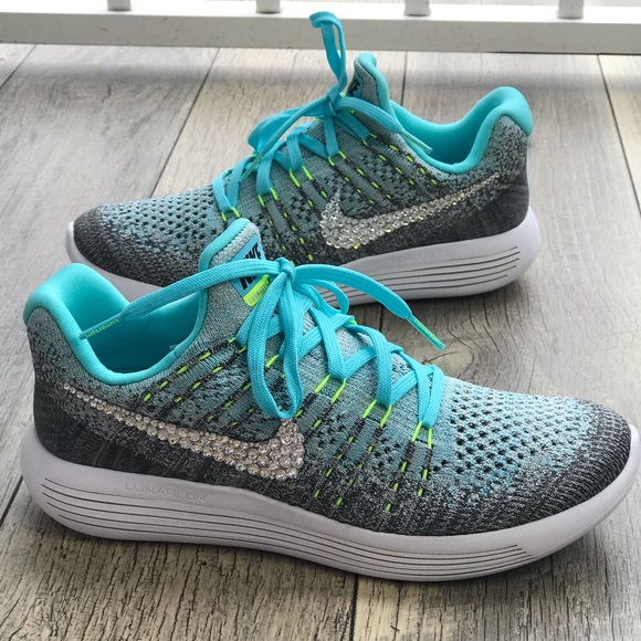 Nike&Swarovski Crystal LunarEpic Low Fl 2G SilverW - Picture 3 of 8